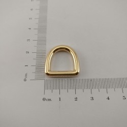 D-riņķi 15 mm zelts, 10 gab